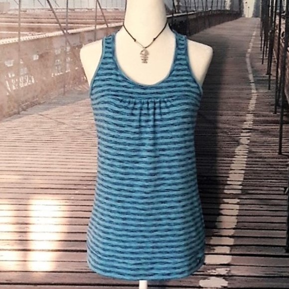 ATHLETA "Tinker" Striped Racerback Exercise Tank - Picture 2 of 8